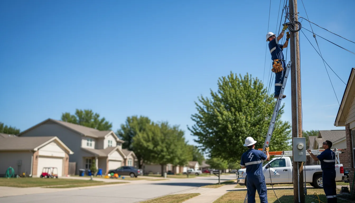 Residential electrician providing installation services in Boles, AR
